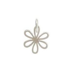 Sterling silver openwork daisy flower charm 925 sterling silver  charm size 14x9mm Sterling Silver Flower Charm, Silver Dainty Charms, Spring Sterling Silver White Jewelry, Spring White Sterling Silver Jewelry, Sterling Silver Jewelry With Flower Charm, Small Sterling Silver Jewelry With Flower Charm, Dainty Silver Charms, Sterling Silver Flower Charms Jewelry, Sterling Silver Pendant Charms