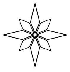 a black and white snowflake on a white background