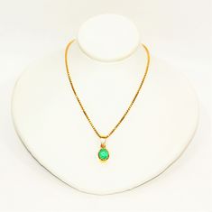 Colombian Emerald 1.24ct 18kt Yellow Gold Solitaire Pendant Women's Necklace by gemcitygems on Etsy Colombian Emeralds, Solitaire Pendant, Womens Necklaces, Jewelry Necklace Pendant