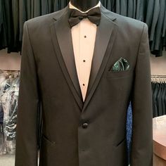 Mint Condition, 90’s 2 Button Framed Notch, Besom Pocket. Non-Vented. Black Tuxedo With Pockets For Semi-formal Occasions, Tailored Black Tuxedo With Pockets, Fitted Long Sleeve Tuxedo With Pockets, Classic Black Tuxedo With Pockets, Fitted Lapel Collar Outerwear For Black-tie Events, Fall Black-tie Event Fitted Tuxedo, Fitted Black Sport Coat With Hidden Button Closure, Classic Fitted Outerwear For Black Tie Event, Classic Long Sleeve Tuxedo With Pockets