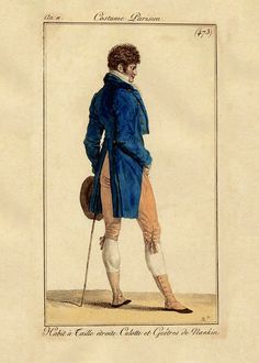 1803, wearing spats 1810 Fashion, Painting Journal, 18th Century Paintings, Table Manners, Mens Fashion Illustration, Fashion Journals