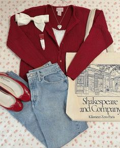 Ever After High Aesthetic, High Aesthetic, Red Cardigan, Ever After High, Really Cute Outfits, Girly Outfits, Mode Inspiration