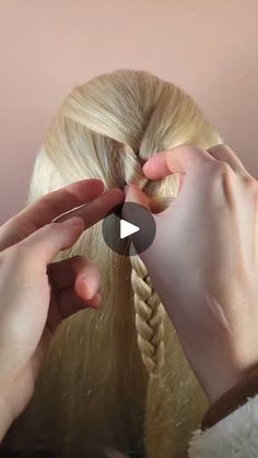 1.3M views · 12K reactions | Updo for beginners ❤️ 
#braids #hairstyle #hairdo | Olya Pobigailo Hair Videos, Vintage Lace, Diy Beauty, Health And Beauty, Braids, Hairstyles, Hair Styles, Health, Hair