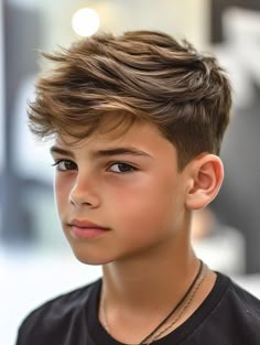 Boys haircut inspiration: 28 trendy styles to explore! From low-maintenance buzz cuts to stylish quiffs, we've got options for every preference. Discover the perfect look to complement your little man's features and boost his confidence. Get ready for a fresh new style that'll turn heads! Boys Haircuts Long, Kid Haircut, Boys Haircuts Long Hair, Boy Hair Styles, Stylish Boy Haircuts, Boys Fade Haircut, Kids Haircut