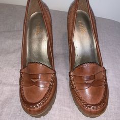 New Never Used Without Tags Or Box Casual Brown Heels For Office, Girl Shoes, Shoes Color, Girls Shoes, Shoes Women Heels, Shoes Heels, Women Shoes, Tags, Heels