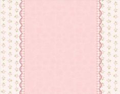 a pink and white checkered paper with lace trimmings on the edges,