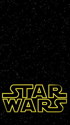 the star wars logo on a black background