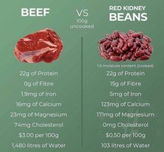 Meat Replacement, Red Kidney Beans, Vegan Meat, Food Health Benefits, Food Facts, Kidney Beans, Plant Food, Base Foods, Plant Based Diet