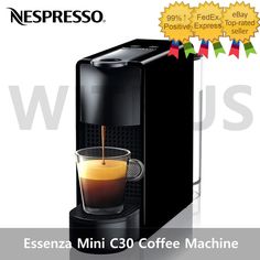 an espresso machine with coffee in it