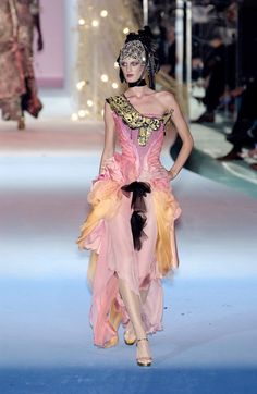 Lacroix Couture, Skirt Shorts Outfit, 2003 Runway, Fashion Archive, 80s And 90s Fashion, Christian Fashion, Fashion Board, Christian Lacroix