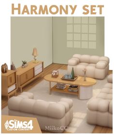 this is an image of a living room set