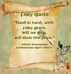 Fairy Quote - William Shakespeare