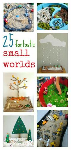 25 fantastic small world activities for toddlers to make with their own hands and fingers