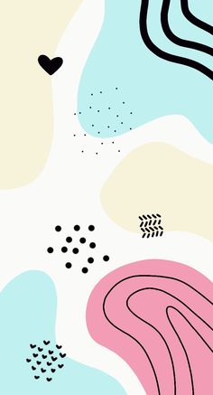 an abstract background with different shapes and colors