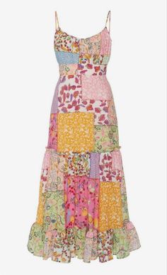 Patchwork Dresses, Swaggy Outfits, Patchwork Dress, Dream Clothes, Looks Vintage, A Dress, Moda Operandi, Look Fashion, I Dress