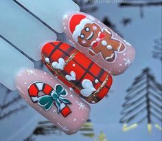 Festive Nail Ideas, Winter Nail Art Designs, Nails Holiday, Winter Manicure, Special Nails