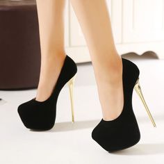 Beauty Round Toe High Heels  US3=SIZE34=shoes for long 22cm US4=SIZE35=shoes for long 22.5cm  US5=SIZE36=shoes for long 23cm  US6=SIZE37=shoes for long  23.5cm  US7=SIZE38=shoes for long  24cm  US8=SIZE39=shoes for long  24.5cm  US9=SIZE40=shoes for long  25cm  US10=SIZE41=shoes for long  25.5cm  US11=SIZE42=shoes for long  26cm Gold Stiletto Heels, High Heels For Prom, Hak Tinggi, Sketchers Shoes, Heels Prom, Basic Heels, Heels Classy, Womens Stilettos, Pumps Heels Stilettos