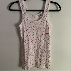 New With Tags Levi’s White Floral Tank Top. It Is In Perfect Condition! Size Small (S). Retail Price: $19.50 Red Sleeveless Top With Cherry Print, Sleeveless Red Top With Cherry Print, Fitted Sleeveless Top With Cherry Print, Fitted Sleeveless Cherry Print Tops, Red Sleeveless Top With Strawberry Print, Sleeveless Red Top With Strawberry Print, Cotton Sleeveless Top With Cherry Print, Fitted White Top With Cherry Print, Fitted White Cherry Print Top