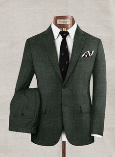 Looking for a suit that will make you feel sharp, polished and sophisticated, then you should go for our Italian Murano Bottle Green Wool Linen suit. Crafted from Premium blend of wool, linen and silk, the texture on the green hue makes the suit especially versatile as well as will raise your interest level. Look featu Seersucker Jacket, Unstructured Jacket, Navy Blue Chinos, Pink Seersucker, Denim Suit, Custom Suits, Linen Suits, Herringbone Tweed, Green Suit