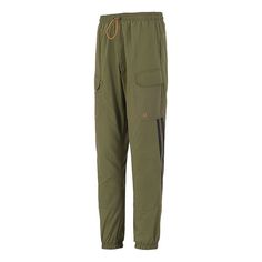 Men's adidas Side Pocket Bundle Feet Sports Pants/Trousers/Joggers Military Green H65368 (Stripe/Sports Trousers) Sporty Green Sweatpants With Cargo Pockets, Sports Sweatpants With Three Stripes, Adidas Joggers With Pockets For Sports, Green Athleisure Cargo Pants For Sports, Green Sportswear Bottoms With Three Stripes, Sportswear Cargo Pants With Elastic Waistband For Jogging, Adidas Joggers For Sports, Adidas Sporty Joggers With Elastic Waistband, Adidas Sportswear Sweatpants With Pockets