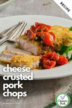 Cheese Crusted Pork Chops Recipe Crusted Pork Chops, Pork Chop Recipe, Breaded Pork Chops, Easy Pork Chop Recipes, Cheese Crust, Easy Cheese