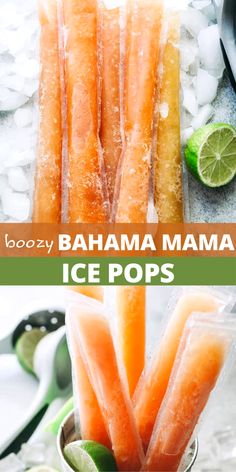 an ice pops recipe with bananas and limes