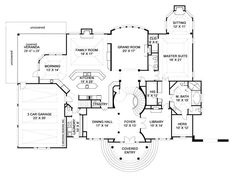 this is the floor plan for these luxury home plans, which include two master suites and three