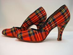 Tartan!!! Tartan Shoes, Tartan Wedding, Plaid Heels, Tartan Fashion, Plaid Shoes, Celtic Heritage, Perfect Wedding Shoes, Shoe Gallery, Claudia Schiffer