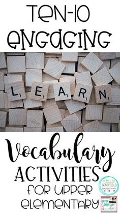 the words learn, learn and learn written on wooden blocks with text overlaying them