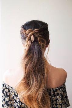 Unique Wedding Hairstyles, Diy Simple, Braided Hairstyles For Wedding, Easy Braids, Braided Ponytail, Beach Waves, Ponytail Hairstyles