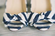 nautical wedding ideas, stripes, anchors, boat, navy, white, coral, preppy, bow ties, lanterns, Hamptons wedding, starfish, rope, Nautical Wedding Inspiration, Striped Wedding, Striped Shoes, Navy Blue Wedding, Nautical Wedding, Nautical Fashion, Stylish Wedding, Shoe Obsession, Blue Wedding