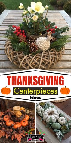 DIY Thanksgiving Centerpieces Ideas Thankgiven Table Decoration, Rustic Fall Table Decor, Thanksgiving Centerpieces Table, Thanksgiving Table Settings Diy, Diy Thanksgiving Centerpieces, Thanksgiving Tables, Table Decorations Ideas, Easy Diy Thanksgiving, Centerpieces Ideas