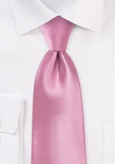 Mauve Pink Solid Necktie - MenSuits Pink Standard Tie For Black Tie Events, Elegant Pink Ties For Black Tie Occasions, Elegant Pink Standard Tie, Pink Business Ties For Spring, Elegant Summer Satin Bow Tie, Classic Suit And Tie Accessories For Spring Wedding, Classic Pink Tie For Spring, Classic Pink Ties For Spring, Elegant Pink Standard Tie And Accessories