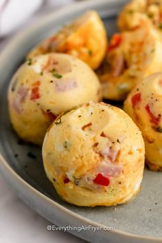 some food is sitting on a plate and ready to be eaten