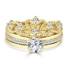 amazing diamonds ring!! main diamond 0.50 ct clarity i1-vs h color(white) price will change by main diamond clarity!! side diamonds 0.37 ct g vs 100% natural diamonds 14k full gold gift box ✦ Perfect Setting ✦ EG Labs certification! --- ✶✶ SHINE BRIGHT WITH A DIAMOND ✶✶ We create luxury handmade jewelry just for you, using the best quality diamonds, gemstones and gold. With more than 30 years of experience, we design high fashion jewelry for your everyday moments as well as special occasions. We Classic Crown Design Diamond Ring For Formal Occasions, Gold Crown Shaped Diamond Ring, Classic Formal Diamond Ring With Crown Design, Classic Diamond Ring With Crown Design For Formal Occasions, Crown Shaped Diamond Wedding Ring With Prong Setting, Classic Crown Design Diamond Wedding Ring, Formal Crown Design Diamond Ring With Cubic Zirconia, Formal Crown Design Cubic Zirconia Diamond Ring, Formal Cubic Zirconia Diamond Ring With Crown Design