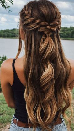 Hairstyle Examples, Formal Hairstyles For Long Hair, Greasy Hair, Hair School, Bridesmaid Hair Makeup, School Hairstyles, Hair Solutions, Hair Easy