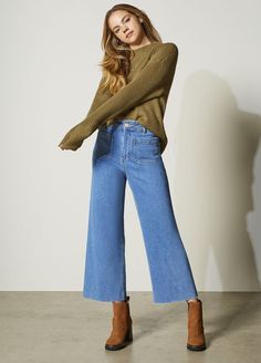 #Wide Leg Jeans#