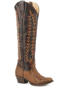 Stetson Women's Brown Miley Python Cowgirl Boots - Round Toe , Brown Cowgirl Boots Round Toe, Shyanne Boots, Chukka Shoes, Womens Cowgirl Boots, Boots Store, Ariat Boots, Roper Boots, Cowboy Boots Women, The Untamed