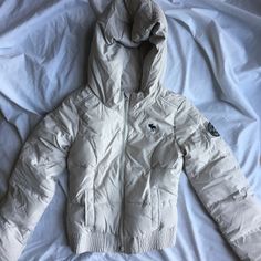 Reposhing This Item I Purchased From @Miha08. Loved It, But Ready To Rotate For Something New. Questions? Leave A Comment Below! Fitted White Outerwear For School, Kids Jackets, Abercrombie Kids, White Cream, Kids Jacket, Cream White, Something New, Puffer, Kids Shop