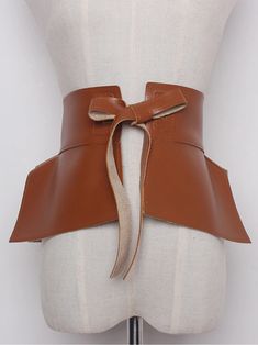 Material: Faux Leather Length: 135CM Our Style No. ZC_16539 Peplum Belt, Leather Peplum, Wide Leather Belt, Bow Belt, Corset Belt, Casual Belt, Leather Bow, Leather Pattern, Leather Bows