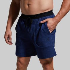 You put in the work on training day, now it’s time to recover. Made from an ultra-soft textured material, pull on our Cloud Short for every hard-earned rest day and relax in cloud-like comfort. Plus, with added stretch, these are the perfect lounge shorts for guys with bigger quads. Go-dry Athleisure Activewear For Relaxation, Navy Relaxed Fit Activewear For Sports, Functional Moisture-wicking Activewear For Relaxation, Navy Activewear With Pockets For Gym, Navy Activewear With Pockets For Workout, Comfortable Blue Activewear For Gym, Comfortable Sports Activewear, Bigger Quads, Shorts For Guys