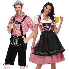 Gender:Men's,Women's; What's in the box:Shorts,Dress,Blouse; Types:Lederhosen,Dirndl,Blouse / Shirt; Holiday:Oktoberfest Beer; Style:Munich,German; Material:Polyester; Characters:Bavarian Couple,Oktoberfest Couple; Listing Date:07/06/2023; Clothing Length:; Bust:; Hip:; Shoulder Width:; Sleeve Length:; Waist:; Length [Bottom]:; Length [Top]: October Fest Outfit, Beer Festival Outfit, German Traditional Clothing, Traditional German Clothing, Beer Costume, Dirndl Dress Oktoberfest, Oktoberfest Outfits, German Costume, Festival Outfits Men