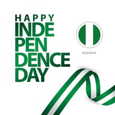 a green and white poster with the words happy inde pen dance day on it