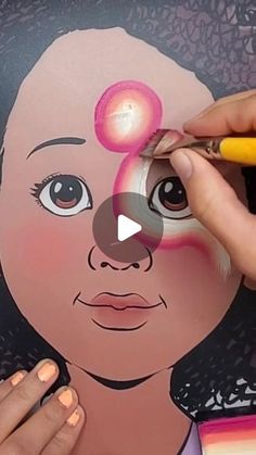 One eye Bird Design Face Paint Mushroom, Easy Split Cake Face Paint, Quick Easy Face Painting, 1 Minute Face Painting, One Eye Face Paint Designs, Split Cake Face Painting, Face Painting Tutorials Step By Step, Pokemon Face Paint