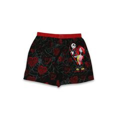 Get ready for the holidays and relax in these Nightmare Before Christmas men's boxer shorts! These novelty boxers have an elastic waist, double stitched hems, open fly, and graphics of the Disney Nightmare Before Christmas characters: Jack Skellington and Sally! These shorts are great for sleeping or lounging after a long day. These Jack Skellington boxers make the perfect Sweetheart gift! Available in men's sizes: small, medium, large, x-large, and xx-large. Size: L.  Color: Multicolor.  Gender Sally Tattoo, Wedding Nightmare, Heart Boxers, Nightmare Before Christmas Jack Sally, Christmas Boxers, Sally Costume, Nightmare Before Christmas Characters, Sally Man, Sally Nightmare