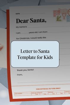 letter to santa template for kids from dear santa, my name is christmas i would probably like