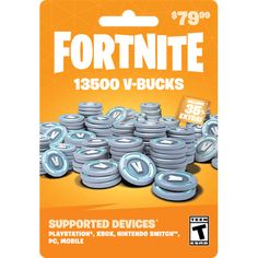 a package of fortnite v - bucks for $ 100 is shown in this image