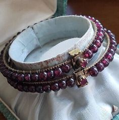 Garnet Bracelet, Bridal Bangles, Natural Ruby, Red Garnet, Deep Red, Antique Jewelry, Vintage Antiques, Garnet, Bangle Bracelets