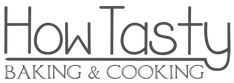 the logo for how tasty baking and cooking, which is featured in this article