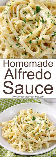 this homemade alfredo sauce is so good and it's ready to be eaten